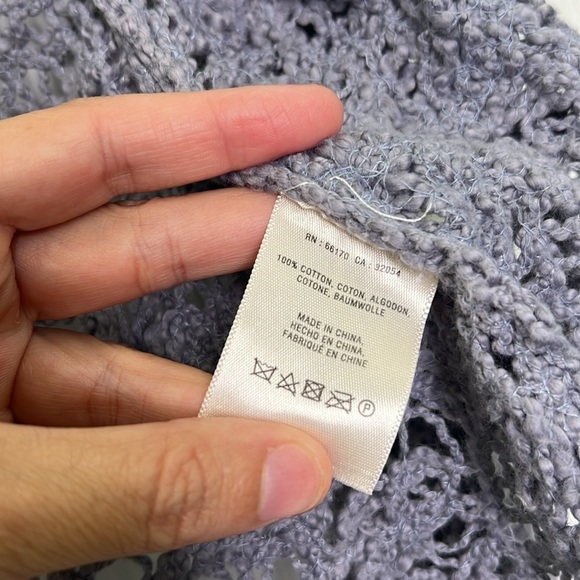 Anthropologie - Angels Of The North Grey Odense Open Knit Open Cardigan Medium - Picture 10 of 13